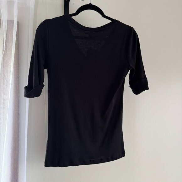 Ralph Lauren Black Top Blouse Size S - Picture 2 of 3